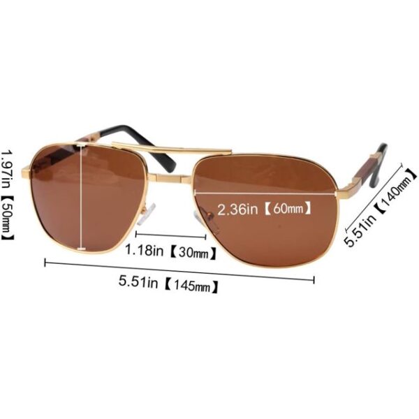 Metal Alloy Frame Folding Compact Pocket Aviator Sunglasses